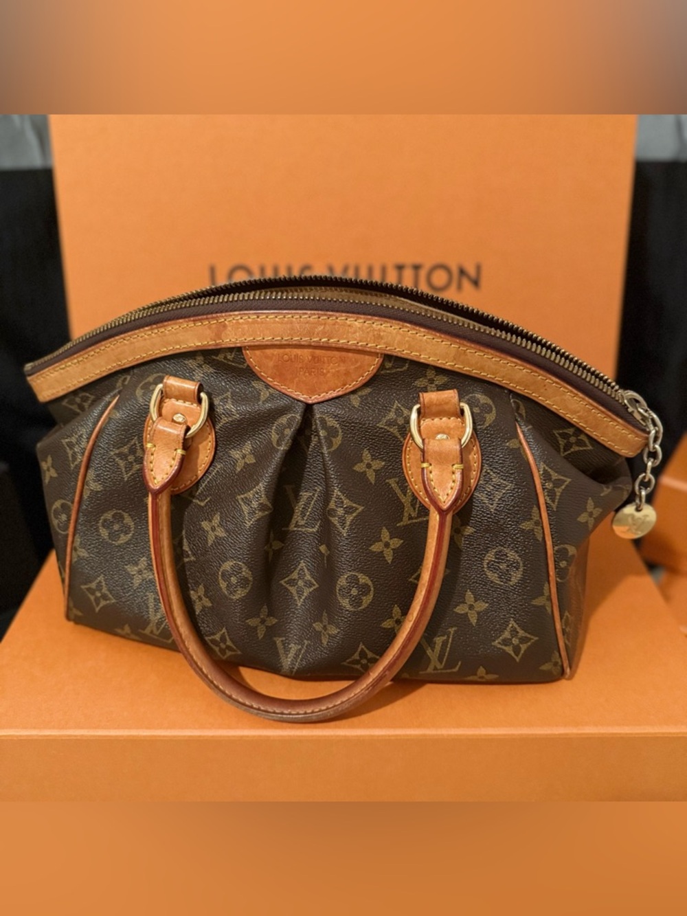 Louis Vuitton Monogram Top Handled Handbag Tivoli PM